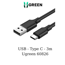 Cáp sạc, dữ liệu USB Type-A 2.0 sang USB Type-C dài 3M Ugreen 60826 cao cấp